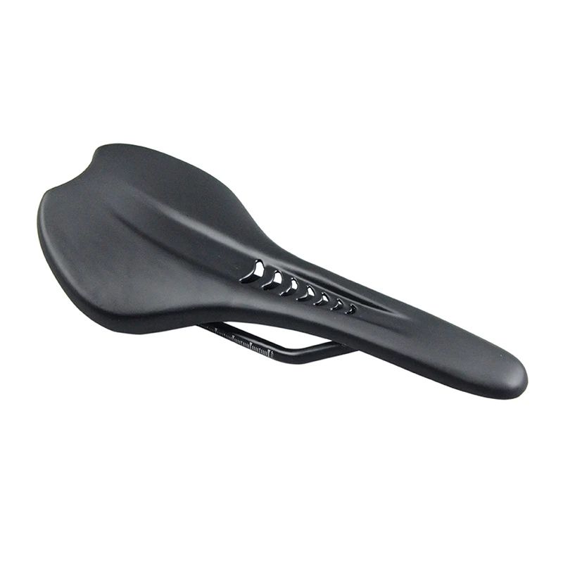 Удобное глянцевое велосипедное седло из углеродного волокна прочный дышащий