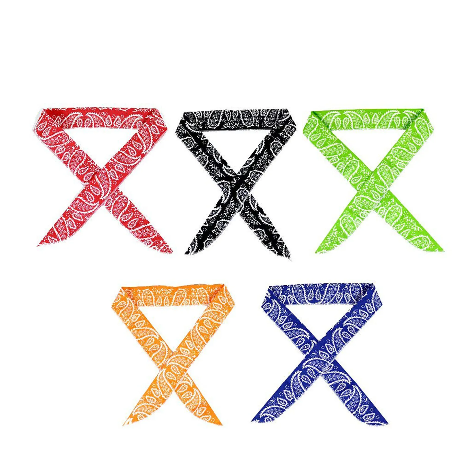 

Cool Scarf Neck Wrap - Cooling Scarf Headband Pack of 5 for Golf Walking Yoga Outdoor Polyester Hair Cool Towel Ice Towel