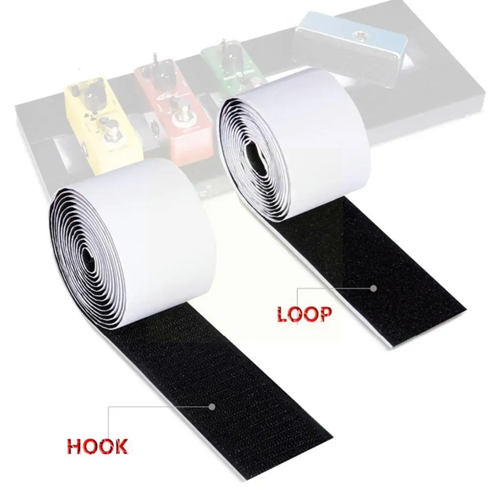

Electric Guitar Effects Adhesive Pedal Board Mounting Hook 2m Instrument Width 5cm Grip Roll Tape Supplies Loop Length A2g5
