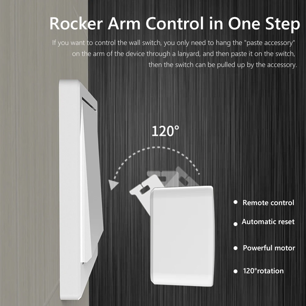 

Bluetooth 5.0 Smart Switch Button Pusher Control Center for Garage Wall Light Switch App Timer Control Home Device Accessories