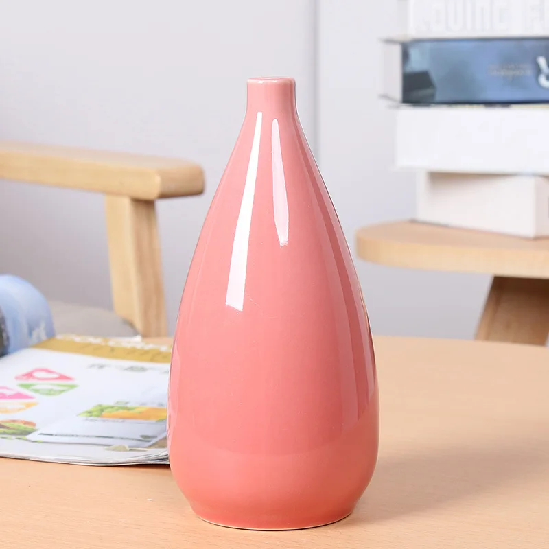 Современные минималистичные керамические вазы для гостиной настольная