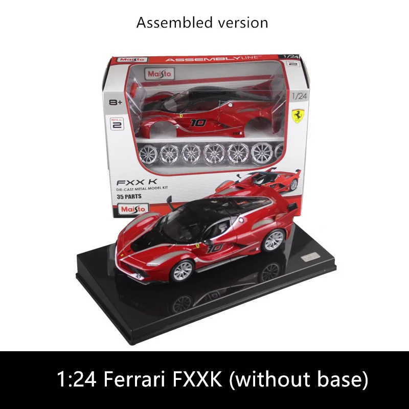 FXXK Maisto 1:24 La Ferrari 8 стилей Ferrari Сборная модель автомобиля из сплава в сборе DIY игрушка инструмент Мальчик Игрушка Подарочная коллекция - Цвет: FXXK