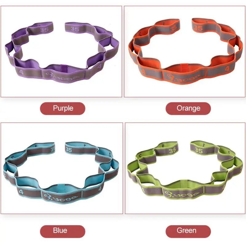 

Multi-stage Elastic Yoga Tension Belt Stretching Exercise Belt Yoga Tension Belt Elastic Stretching Belt Yoga Training Fitness