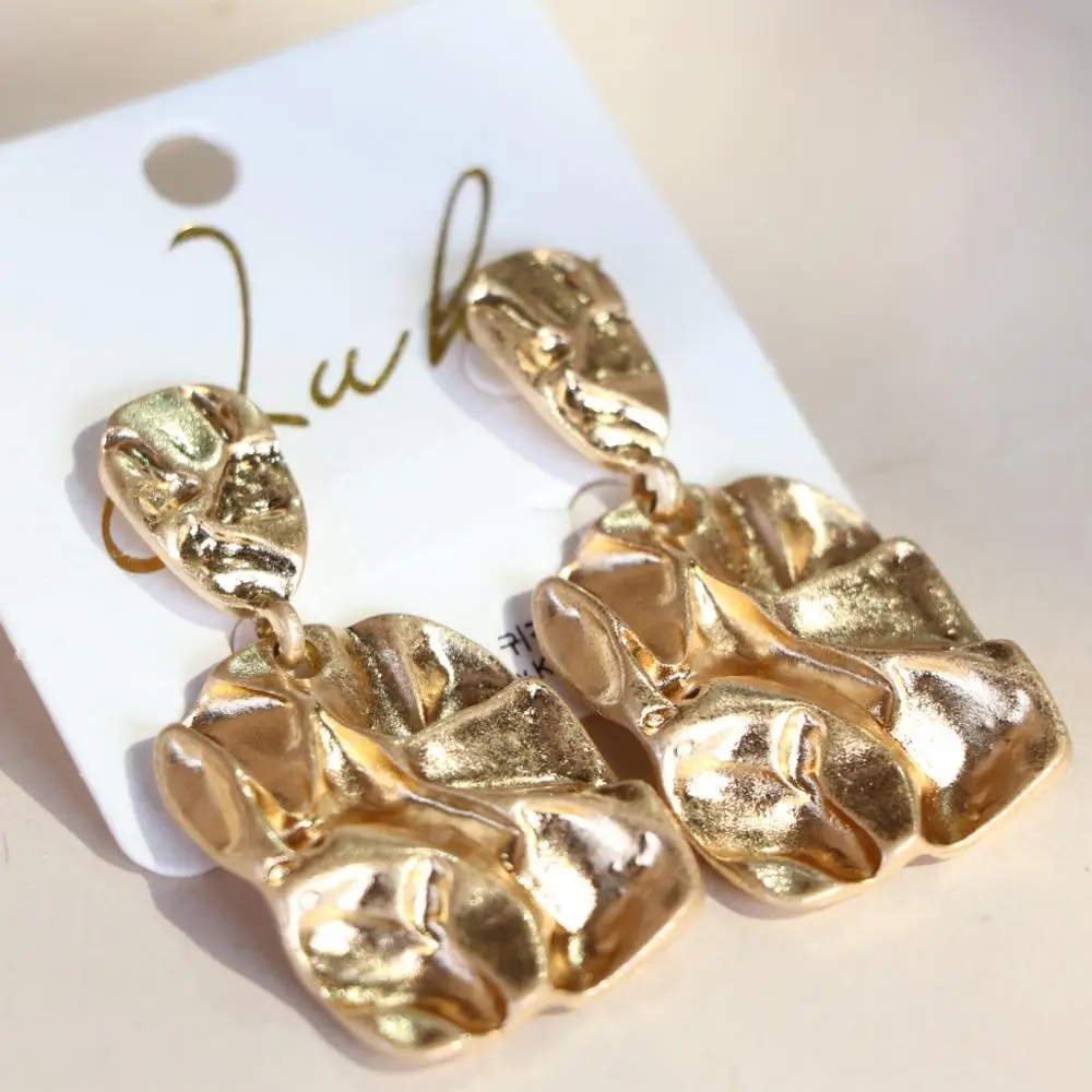 Vintage Big Earrings For Women Trend Fashion Geometric Gold Silver Pendant Jewelry | Украшения и аксессуары