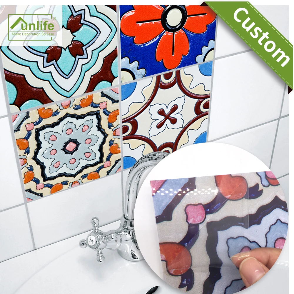 Funlife CUSTOM10/15/20/25/30 самоклеющиеся турецкие плитки мебель для кухни ванной комнаты