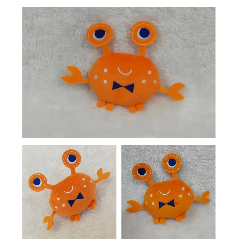 2 шт. Забавные игрушки для жевания собаки из мягкой ткани "Плюшевый краб" с звуком пищания, новинка, наполнитель, чистота.