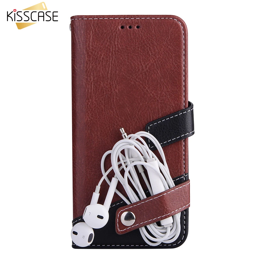Флип-Чехлы kisscase кожаный чехол-бумажник для iPhone 7 чехол XS MAX 8 7Plus 8Plus X чехол-книжка XR