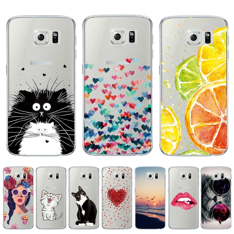 THREE-DIAO панда милый мультфильм силиконовый чехол для телефона samsung Galaxy s6 Edge G920 G920F