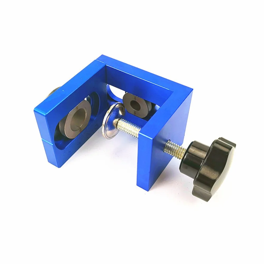 

08350 Woodworking Three-In-One Punching Locator Hole Opener Round Dowel Puncher Stable Drilling Hole Saw Tools Aluminum Alloy