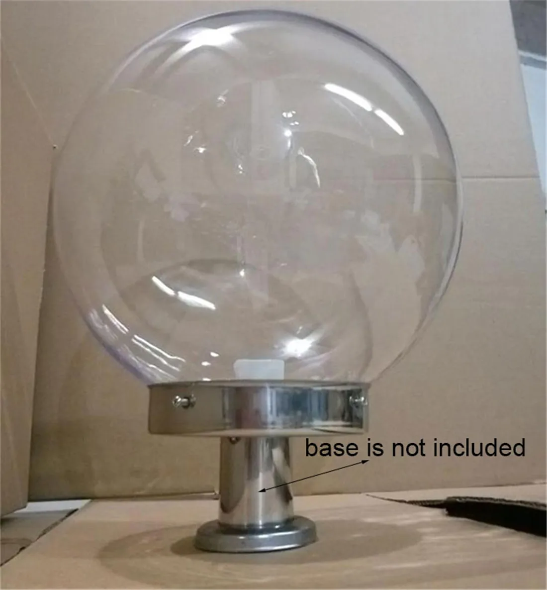 Сменный акриловый абажур для столбчатой лампы прозрачный D15 см D20 d25 с