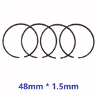 Комплект поршневых колец 4 шт.лот 48 мм x 1,5 мм для Husqvarna 61 365 261 262 162 165 265 Jonsered 625 630, детали для бензопилы 503 28 90-15