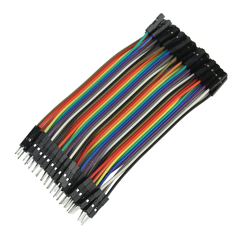 

40pcs 10cm Male to Female DuPont Jumper Wire Color GPIO Cables Pi Breadboard DIY