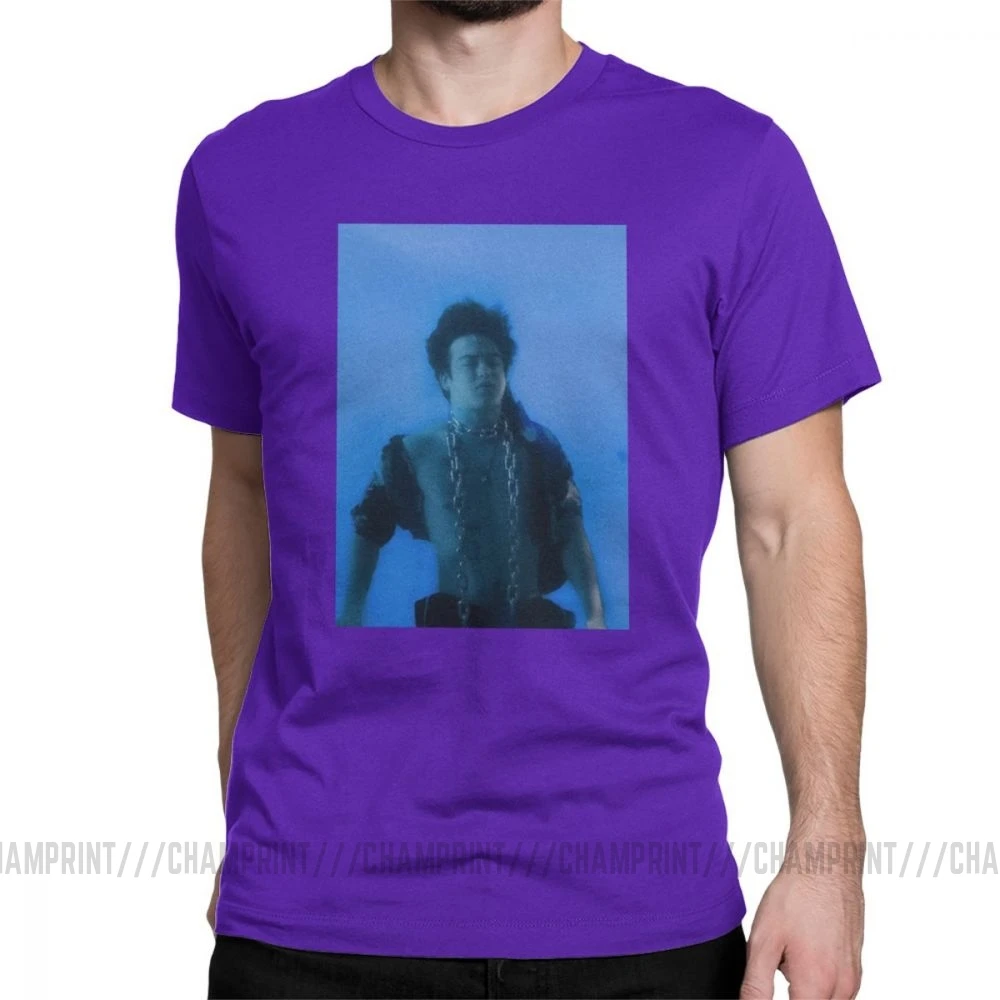 Joji In Tongues футболки для мужчин грязный Франк розовый Guy Meme японский Youtube сумасшедшая хлопковая Футболка короткий рукав Футболка подарок - Цвет: Фиолетовый