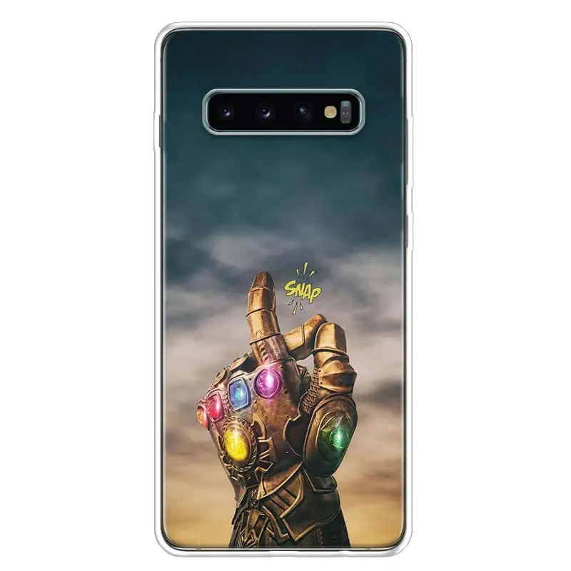 TW218-8 Thano Бесконечность перчатку крышка чехол для телефона для samsung Galaxy S10+ Note 10 9 8 S9 S8 J4 J6 J8 плюс S7 S6 корпус под плетенную сумку - Цвет: TW218-8
