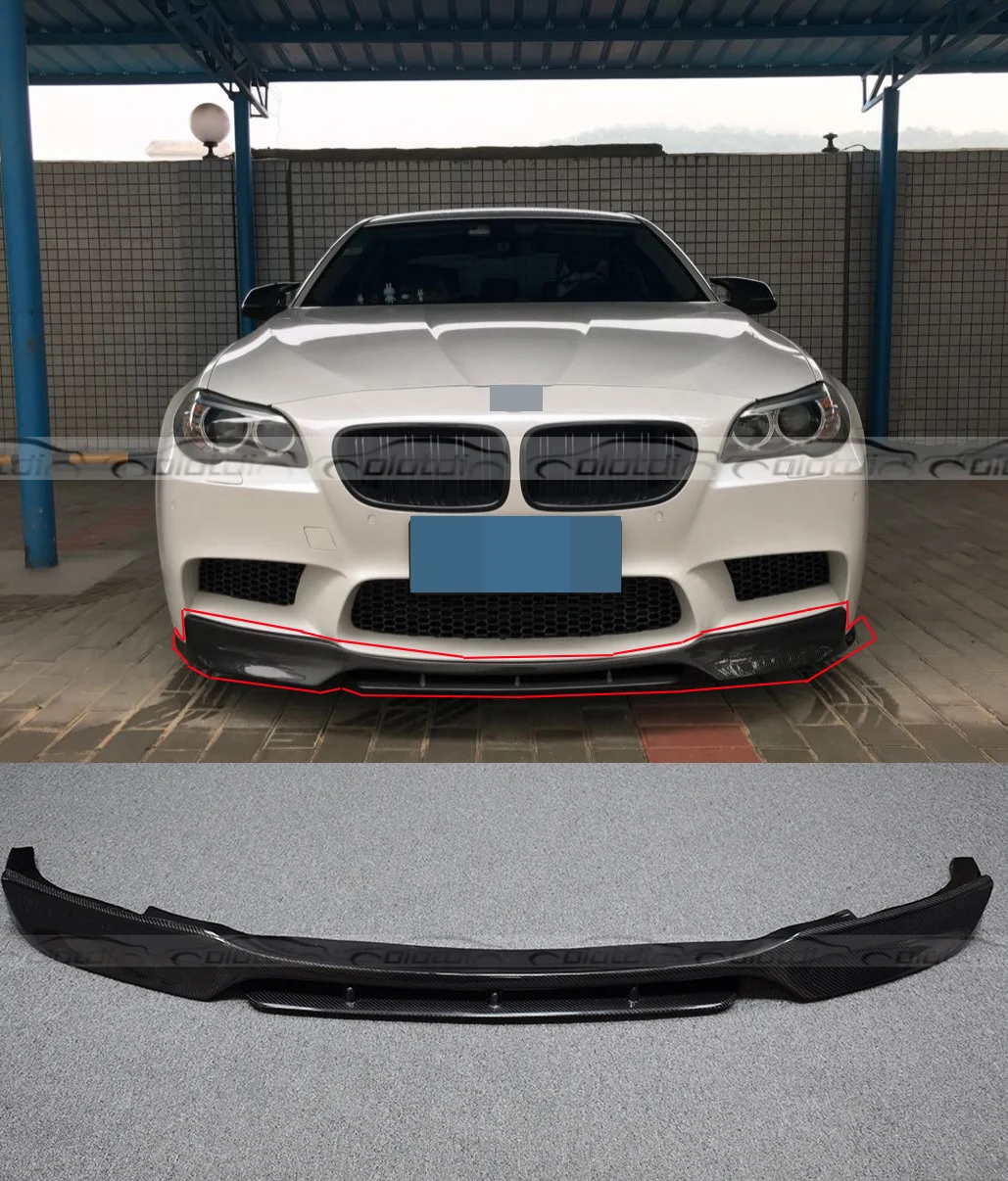 OLOTDI Тюнинг автомобиля углеродное волокно передняя губа ДЛЯ BMW F10 M5 бампер спойлер