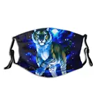 Милые животные 3d печать Тигр эластичный пыленепроницаемый многоразовый унисекс маска для взрослыхдетей защитный чехол противотуманный и Пыленепроницаемый Чехол