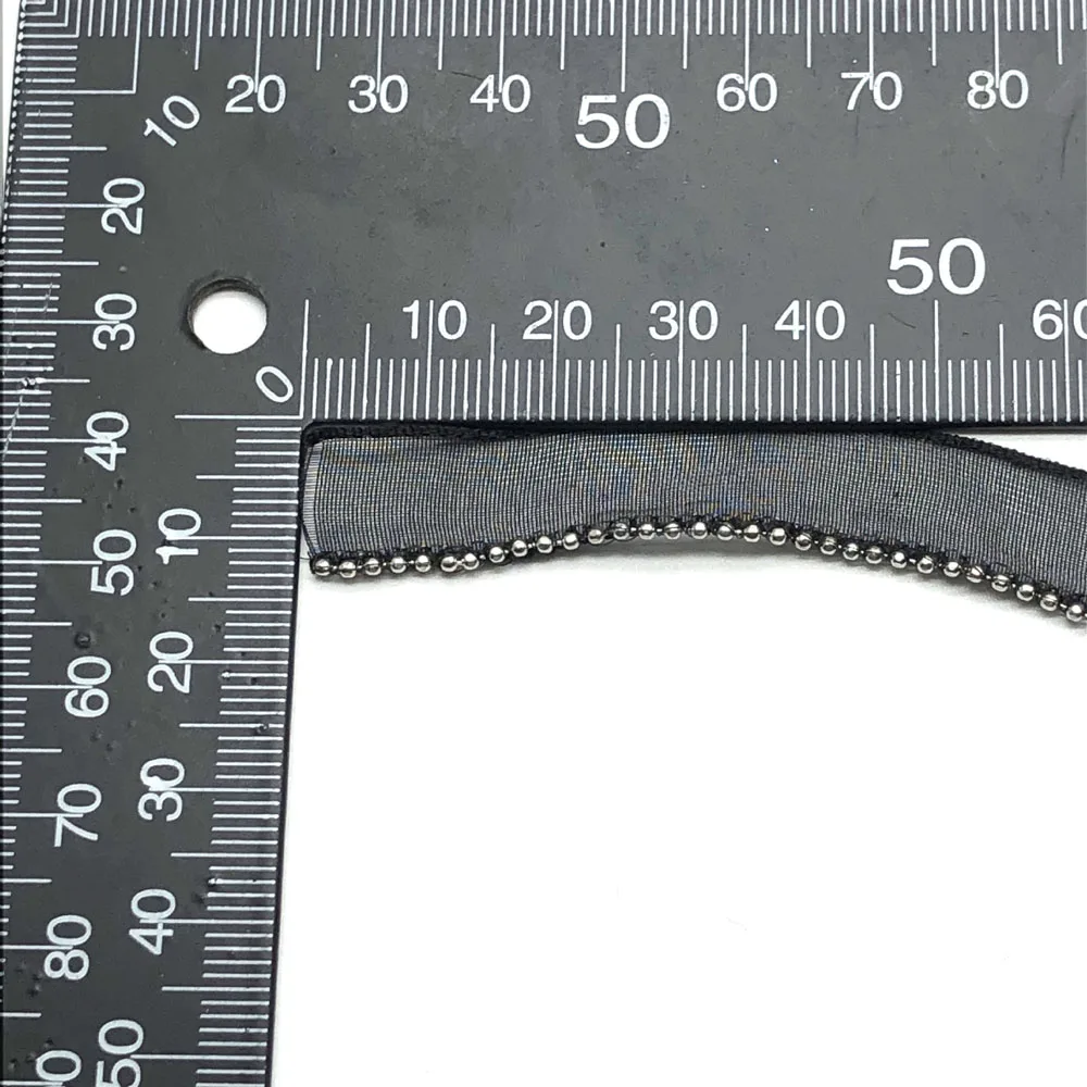 5 ярдов Стразы с бусинами черные кружевные отделки для одежды шитье кружевная