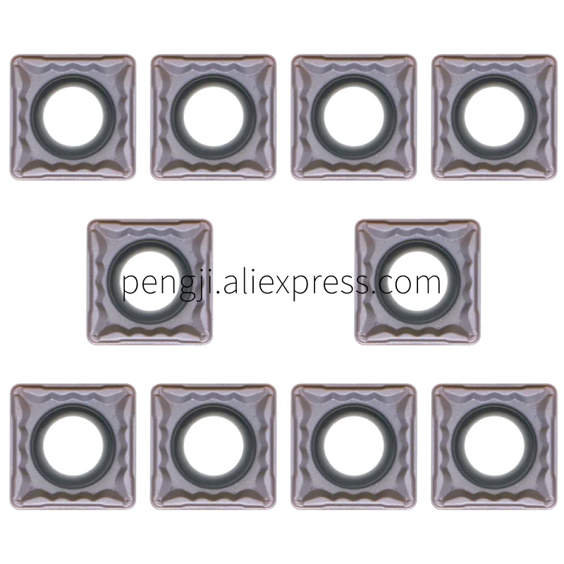 

10pcs Turning Insert Square SCMT 32.52 Lathe Tool Insert SCMT09T308-HMP PC9030 ​is Suitable for Processing Stainless Steel.