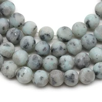 natural stone matte blue spot jaspers beads loose round spacer beads for jewelry making diy bracelet handmade 4681012mm