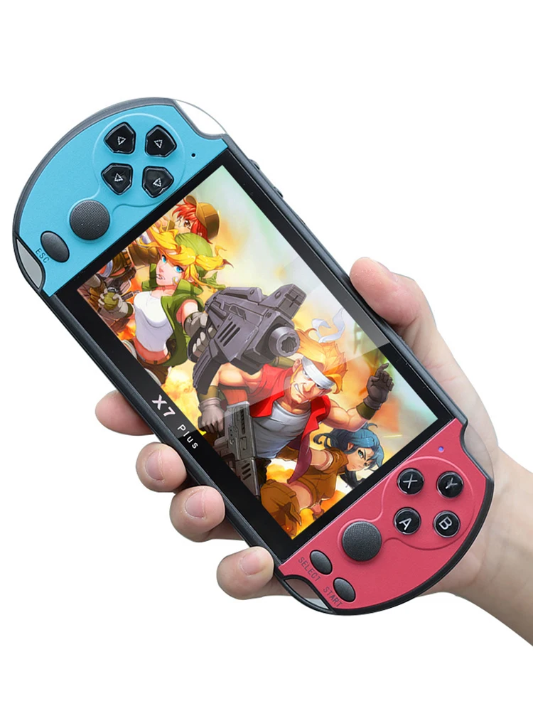 Новая Ретро игровая консоль 5,1 дюймов портативный игровой плеер встроенный 3000 игр классические MP4 видео игровые приставки Поддержка загрузки игры