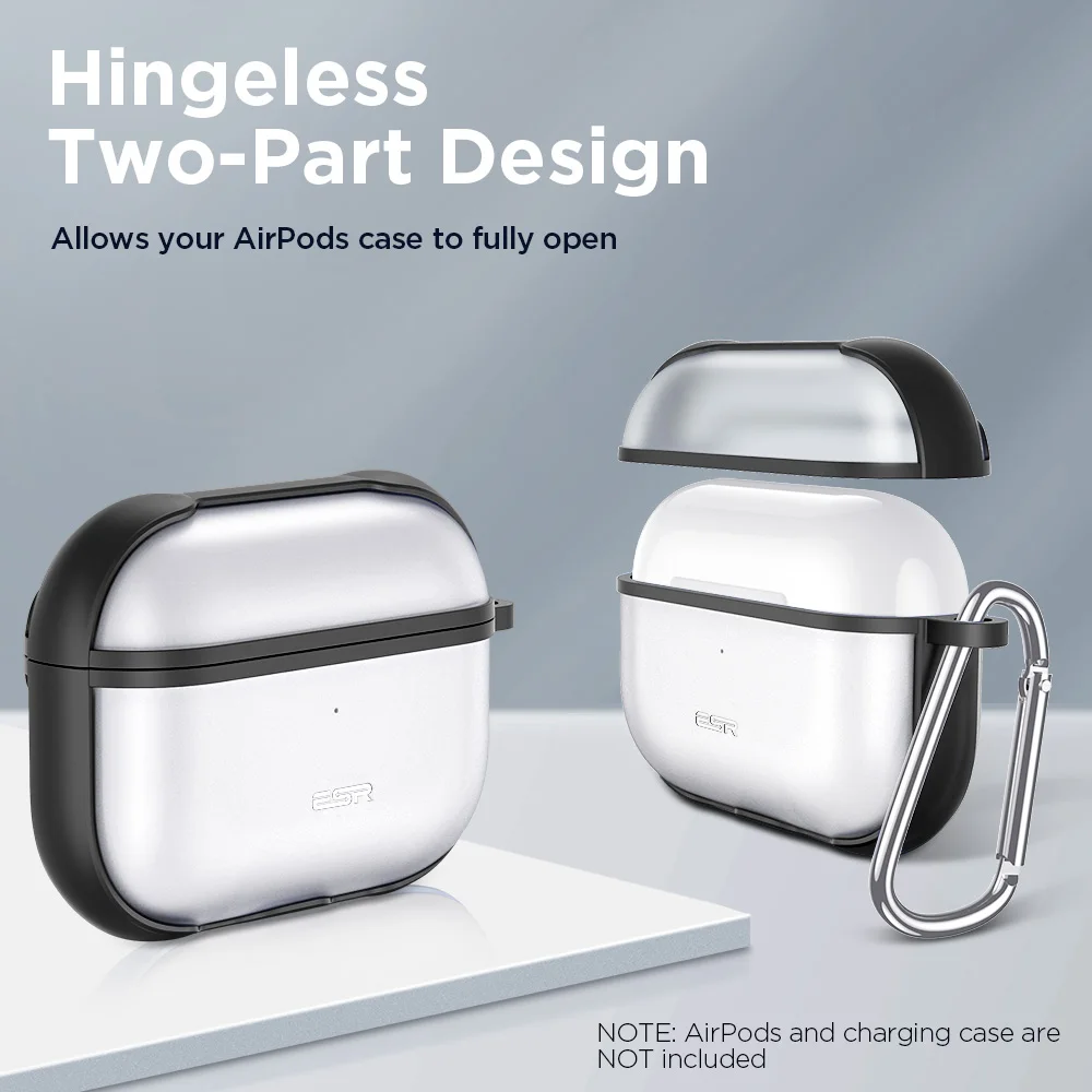 Защитный чехол ESR для AirPods Pro прозрачный наушников 3 роскошный черный