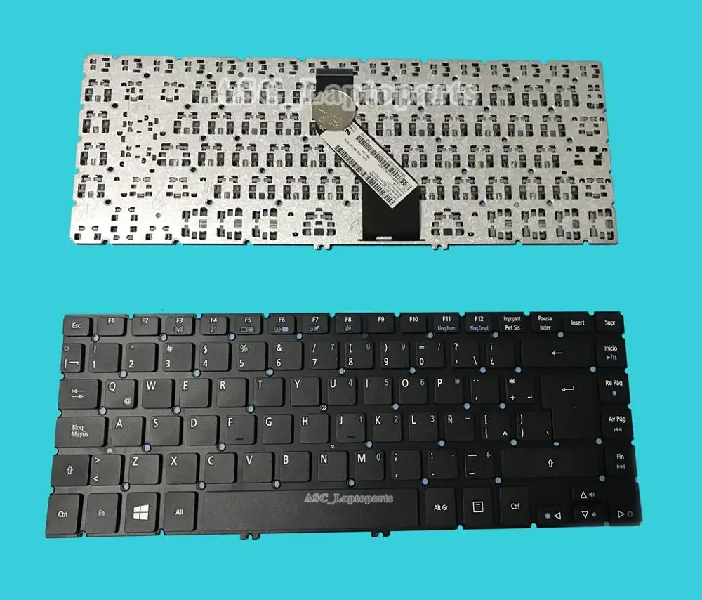 

New Latin Spanish Teclado Keyboard for Acer Travelmate P446-M P446-MG P645-M P645-MG P645-S Laptop Black, NO Frame