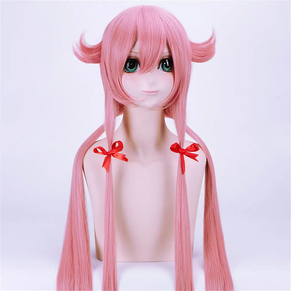 Бесплатная доставка дневник будущего гасаи 100 см Длинные розовые прямые Аниме