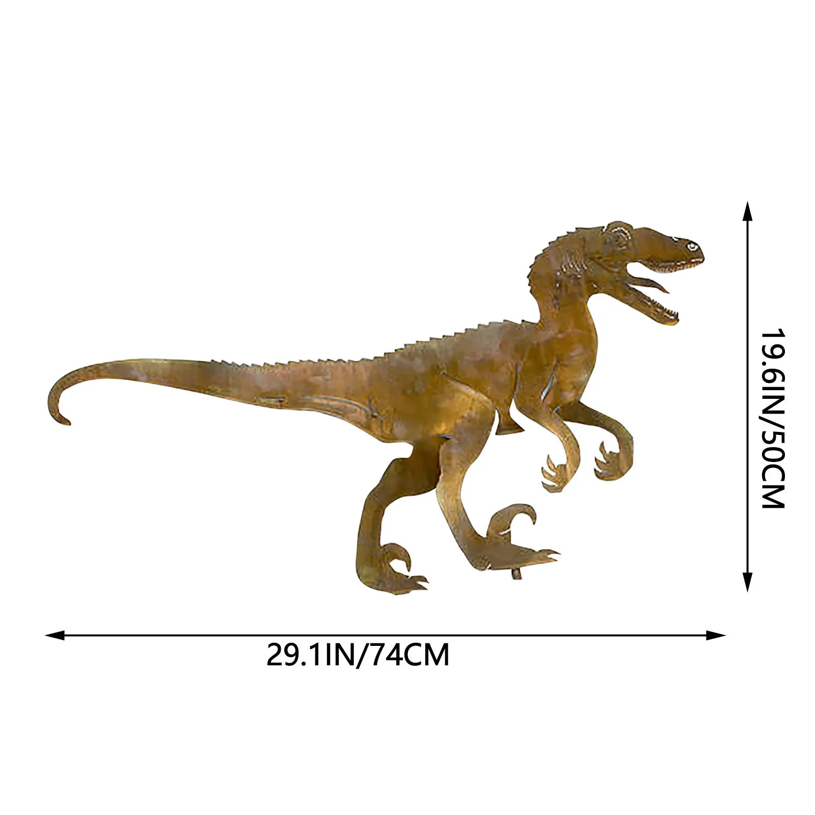 

Dinosaur Decorative Art Silhouette Metal Animal Silhouette Art Courtyard Decora