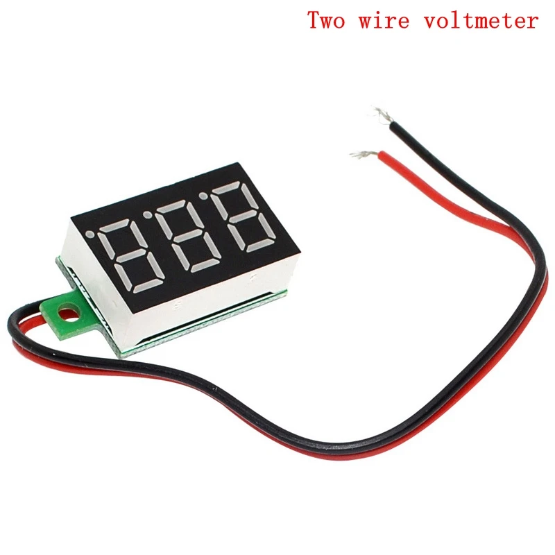 

1pc Digital Voltage Meters 0.36" Digital Tube DC 4.50-30.0V Two Wire voltmeter ammeter Precision Digital Display Teaster