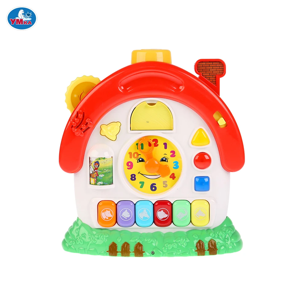 Развивающий домик УМКА Стихи М.Дружининой учим животных время звуки пианино 9