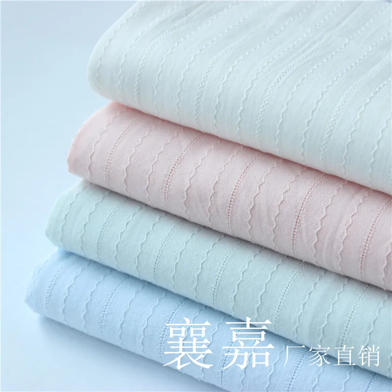 Белая хлопковая ткань жаккард из чистого хлопка ткани пастырской небольшой и