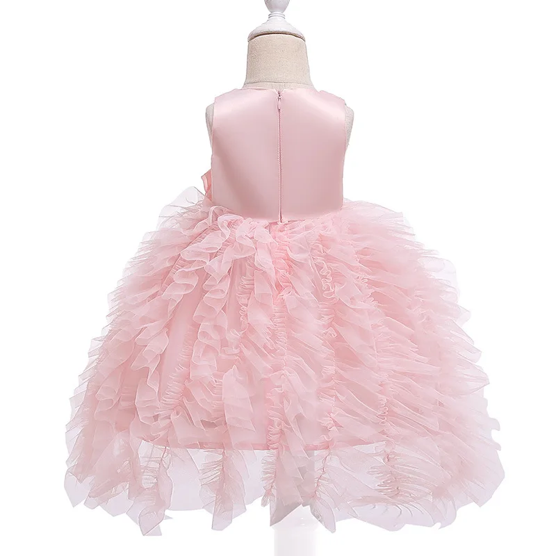 

Girls Clothes 2021 Summer New Sleeveless Sequined Children's Princess Dress Elegant Girls Cake Dress Dresses For Wedding Party