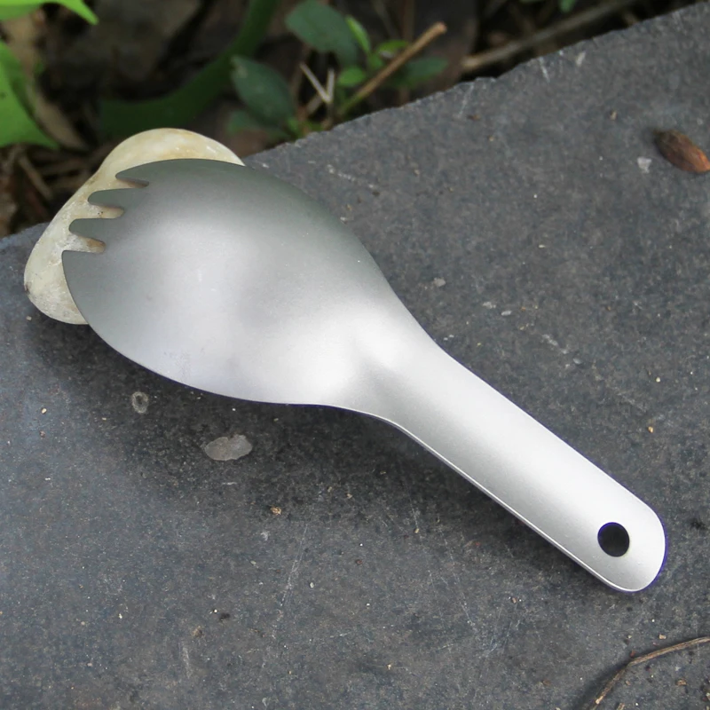 Набор столовых приборов Keith titanium Spork для кемпинга, для детей, для малышей, с короткой ручкой, Титановая Ложка, Для Путешествий, Походов, Ti5312, 13,6 г, с сумкой