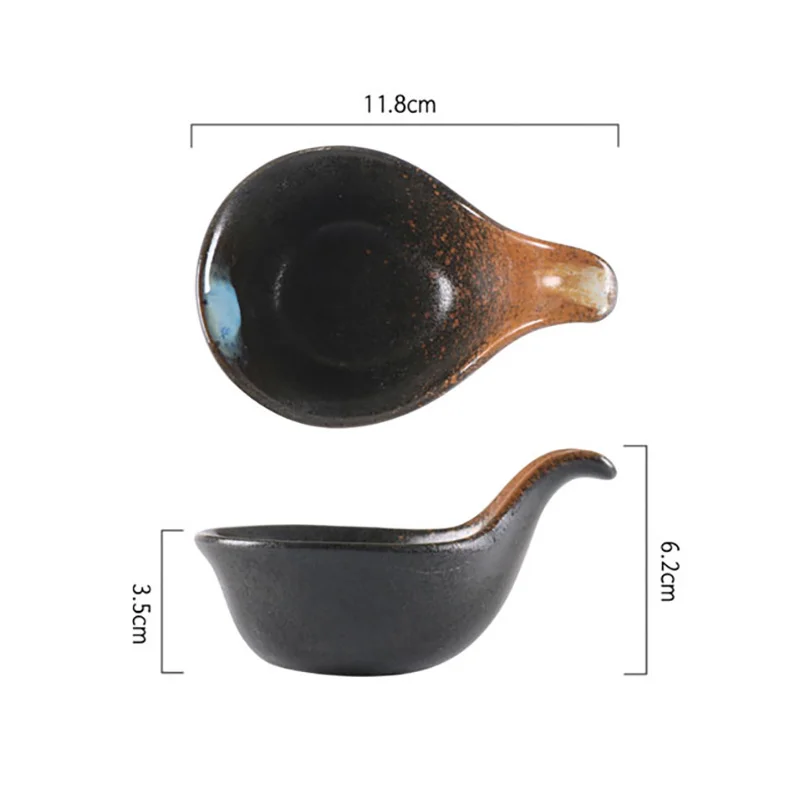 

FANCITY Caviar dishes, ceramic seasoning dishes, restaurants and restaurants creative small butterflies, mustard dishes