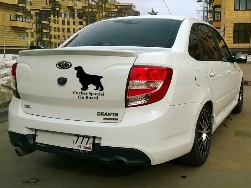 Кокер-спаниель на доске для Авто/бампера/окна виниловая наклейка наклейки DIY