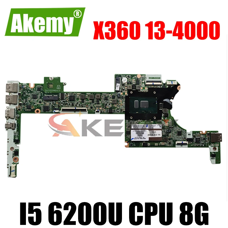 

Материнская плата DAY0DDMBAE0 для ноутбука HP Specter X360 13-4000 G2 13-4100 13-4102TU 849426-601 849426-501 849426-001 i5 6200U 8G