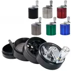 4-слойная алюминиевая измельчитель для трав и табака Mintiml, аксессуары для сигарет, измельчитель дыма, измельчитель, инструмент