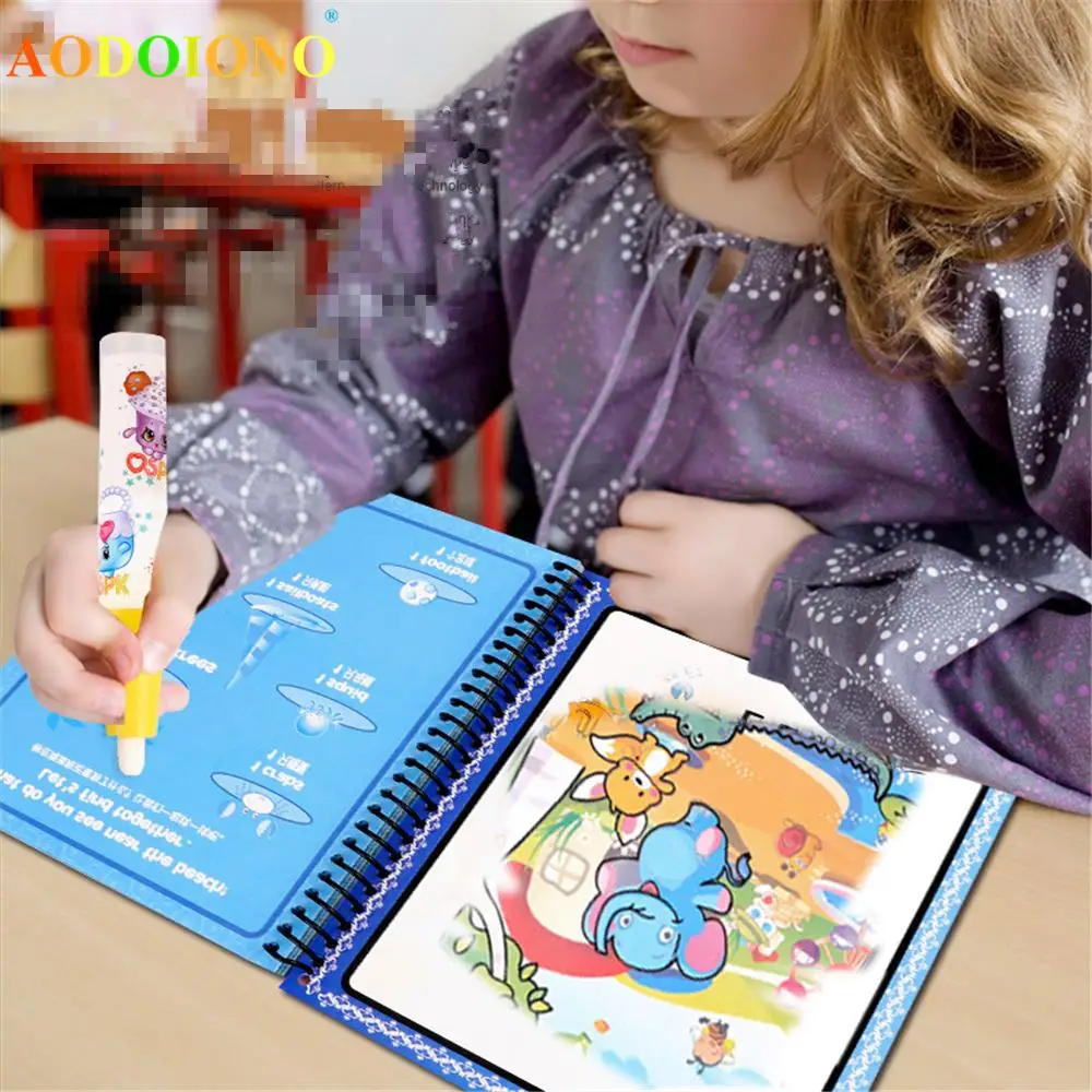 Лидер продаж детская лесная Волшебная тканевая книга для рисования детские