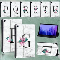 for samsung galaxy tab a7 10 4 inch 2020 t500t505 26 letter series anti drop leather tablet case free stylus