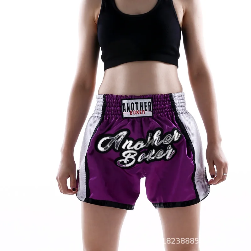 

Embroidery Muay Thai Boxing Shorts Muaythai Trunks Men's Comprehensive Combat Free Sparring MMA Fight Shorts Sanda Clothing