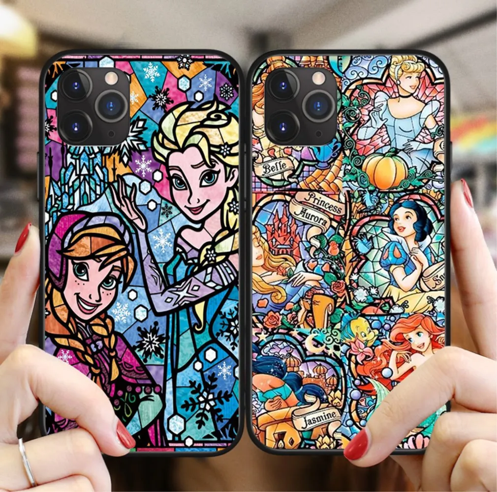 Чехол для iPhone X XS MAX XR 11Pro 6 6S 7 8 Plus из ТПУ с милым мультяшным изображением принцессы дисни эльфа Ститч Винни Пуха