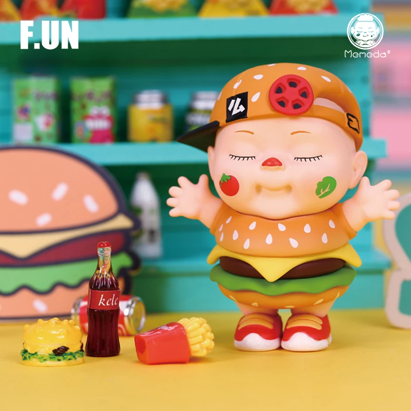 

MEAMEDA Food Play COS Burger Blind Box Cute Doll Gift Caja Ciega Blind Bag Toys Anime Character Model Gift Kawaii Accessories