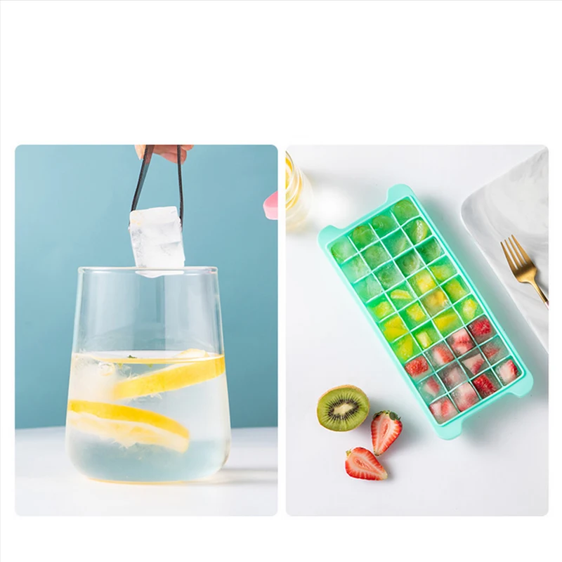 

Silica gel Ice Box 24/36 Quick Frozen with Cover Silica gel Ice Box for Domestic and Commercial Ice Box Ice Mold