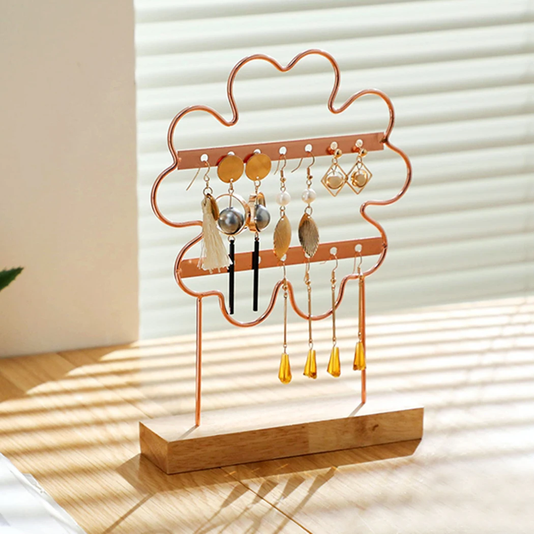 

Earring Organizer Double Row Earring Display Holder Earring Stand For Tabletop