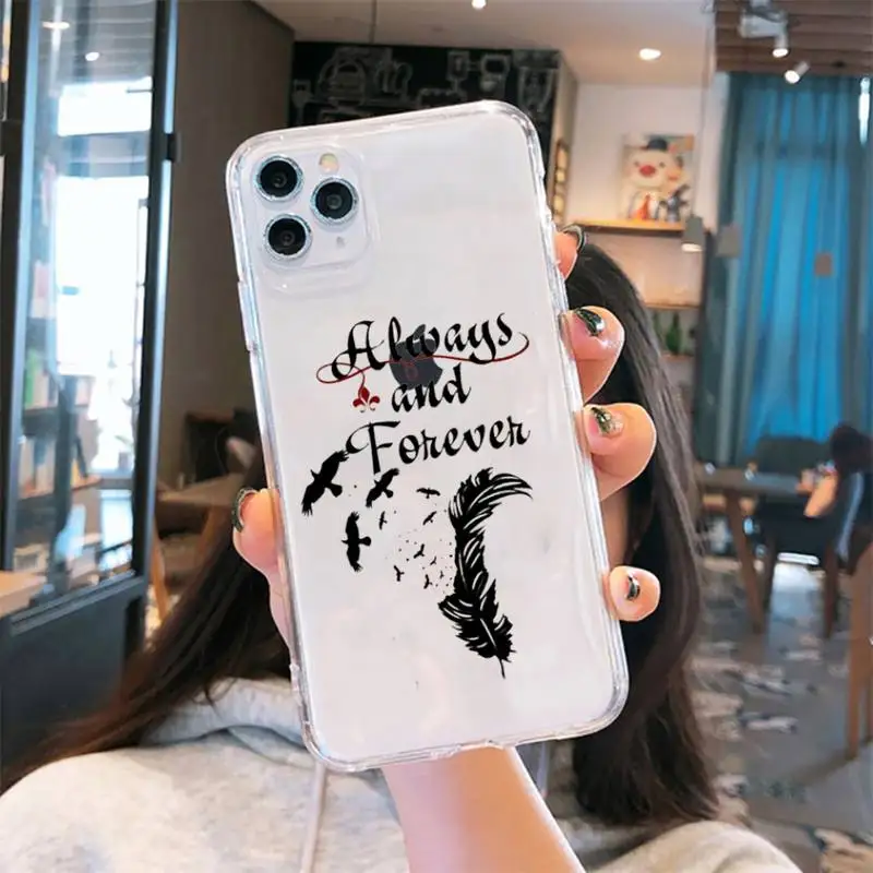 

the Vampire Diaries Phone Cases Transparent soft For iphone 5 6 7 8 11 12 s c se plus mini x xs xr pro max cover shell funda