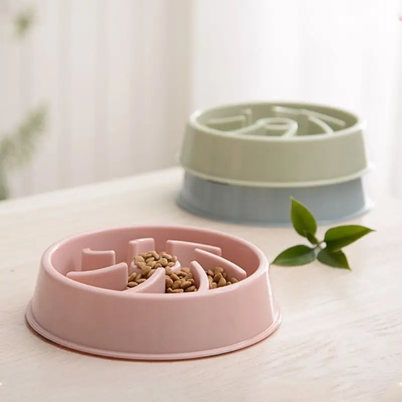 Pet Slow Feeder Dog Cat Non-Toxic Puzzle Bowl Fun Pets Bloat Stop Anti-smashing Food Bowls For Dogs Cats 090C for dogs | Дом и сад
