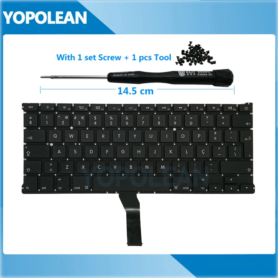 

Новая португальский клавиатура для Macbook Air 13 "A1369 A1466 2011 2012 2013 2014 2015 2017