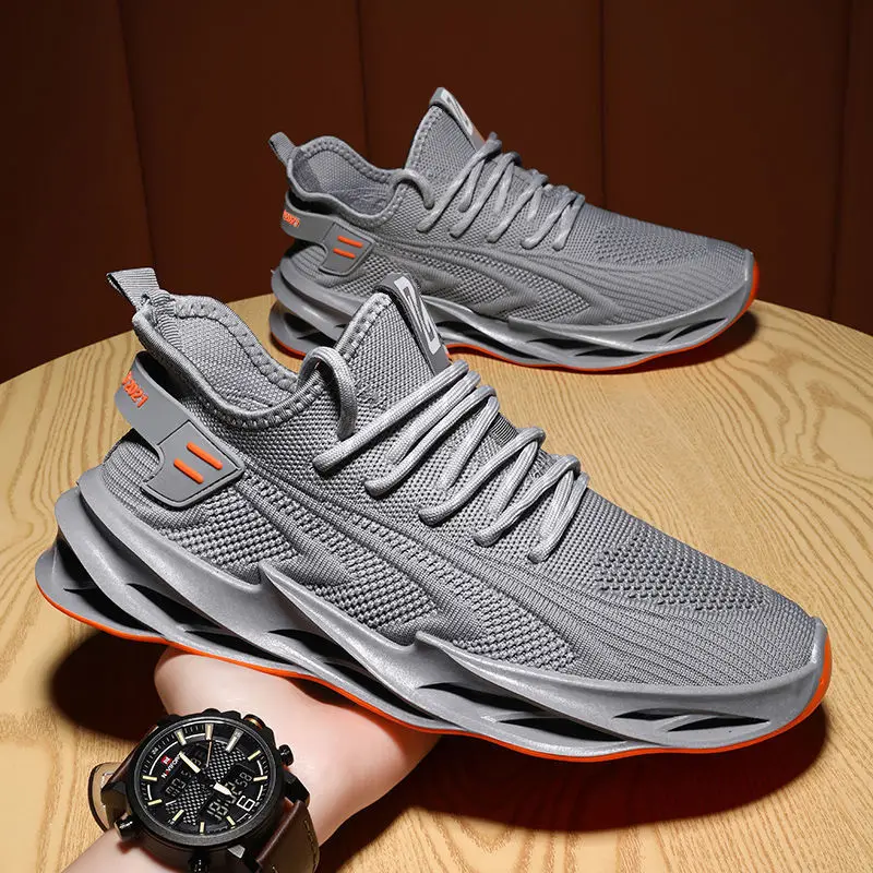 

Men's Shoes Sports Shoes 2021 New Flying Shuttle Woven Breathable Running Shoes All-match Casual Men's Sports Shoes