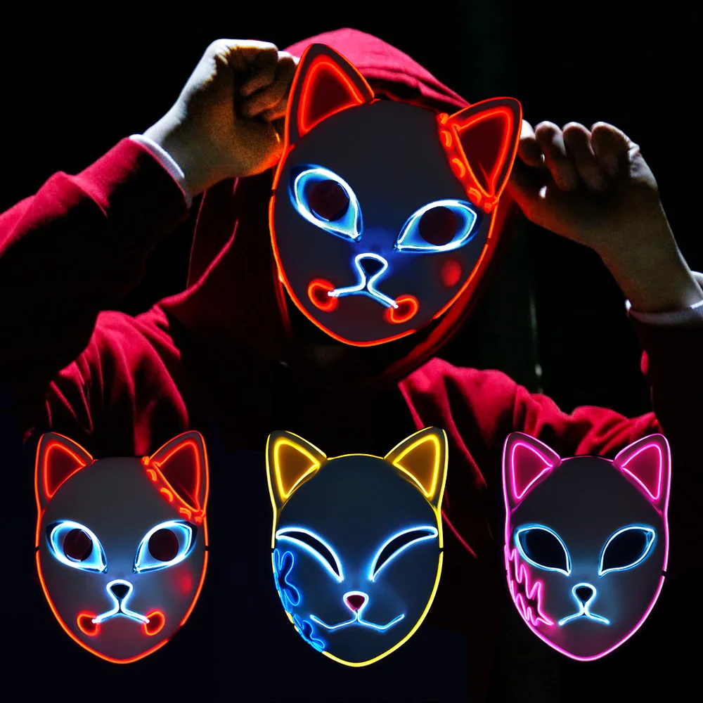 Демон убийца Tanjirou маска Sabito Mascarilla аниме маски Makomo Косплэй на Хэллоуин костюм туши