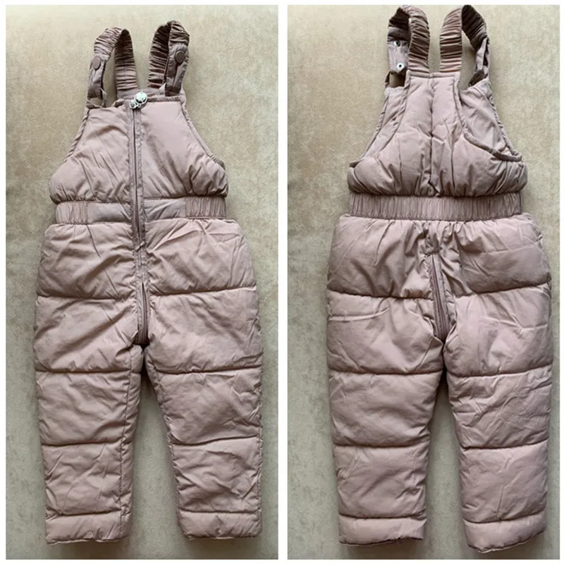 

Children winter warm overalls girls & boys winter thick pants cotton filling kids overalls for girls 1-5 years children jumpsuit
